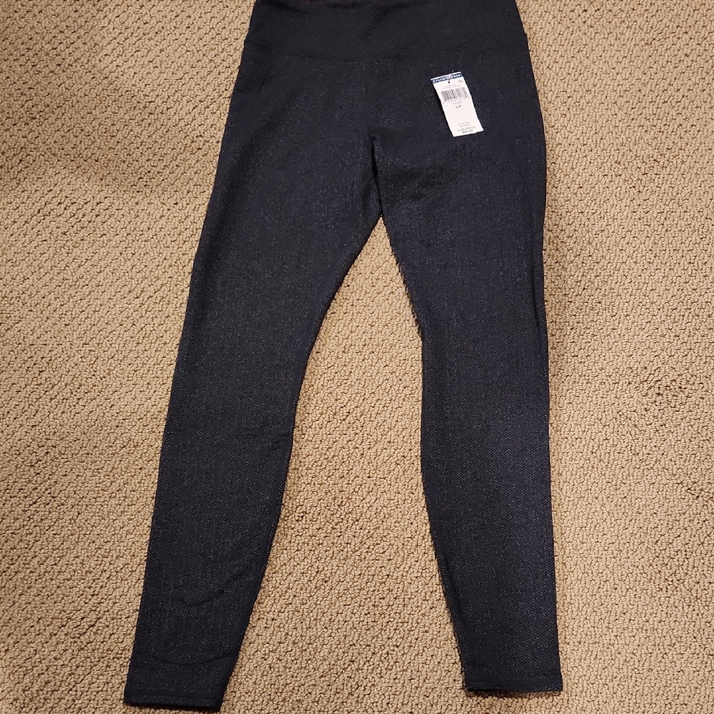 Ralph Lauren Black and Gray Patterned Leggings